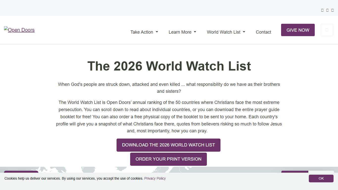 World Watch List 2026  · Serving Persecuted Christians Worldwide
